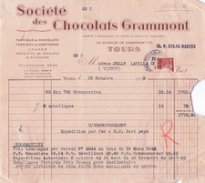 37 TOURS confiseur GRAMMONT