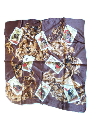 Beau foulard carré - , vintage