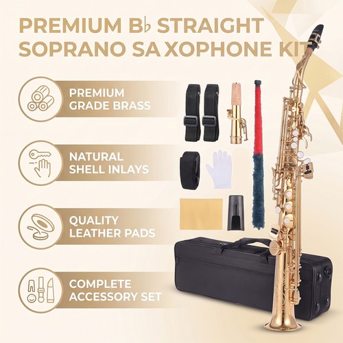 Golden soprano saxophone - bb,
