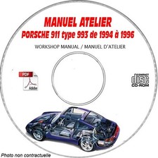 911 type 993 94-96 - Manuel Atelier CDROM PORSCHE Anglais Support - CD-ROM - DV