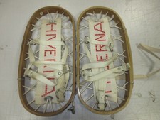 ANCIENNE PAIRE de RAQUETTES à NEIGE en BOIS ,HIVERNA, pour déco CHALET MONTAGNE