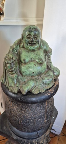 Statue bouddha bronze - statue, à