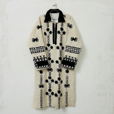 Manteau long Suzani en tissu