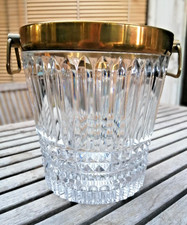 ancien superbe seau à champagne en cristal 20ème 