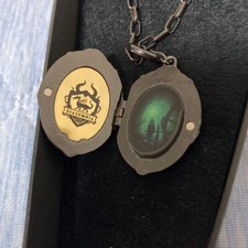 Collier fusée miroir chocolat