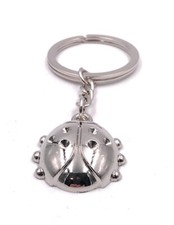 Porte-Clés Epais Coccinelle Porte-Bonheur Métal Pendentif Charm