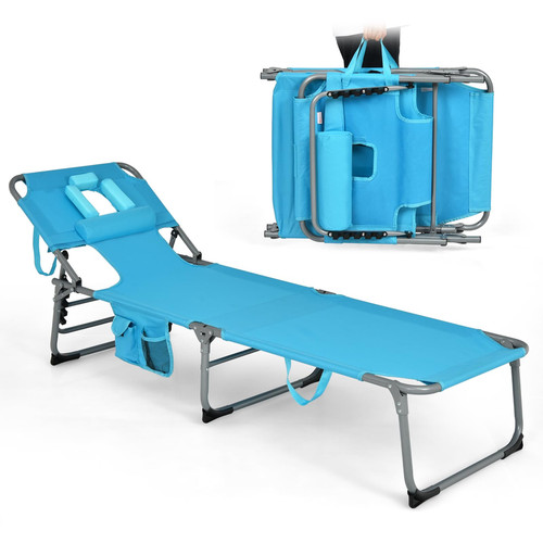 Goplus tanning chair folding - tanning,