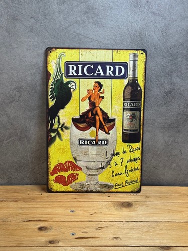 Plaque métal ricard 504 - plaque,