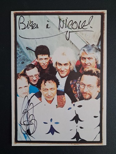 Carte dédicacée groupe - dédicacée,