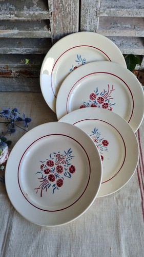 Anciennes assiettes plates - anciennes,