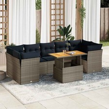 Salon de jardin 8 pcs avec