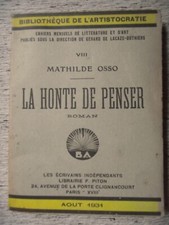 Mathilde Osso LA HONTE DE