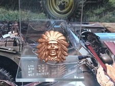 Tête d'Indien en laiton