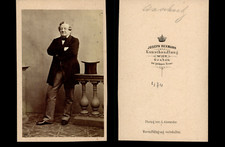 Bermann, Wien, Heinrich Anschütz Vintage albumen print CDV.Heinrich Anschütz (