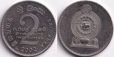 2 Rupees 2002 Sri Lanka