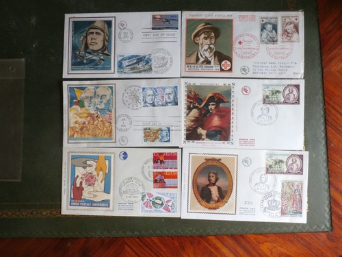 Lot enveloppes fdc - lot, 6