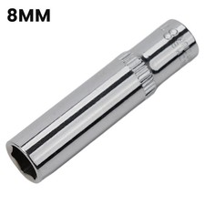 Clé à douille longue durée de vie argent 1/4 pouce 1 pièce acier chrome-vana
