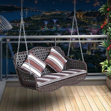 Fauteuil suspendu en rotin PE