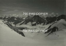 MONTAGNE vers 1930 grande photo 16 x 24 beau papier " velours "