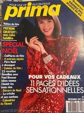 ANCIEN LIVRE REVUE MAGAZINE PRIMA MODE AVEC SUPER PATRON N° 63 12/87 TRICOT