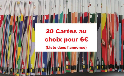 Choix lot 20 cartes - au, de