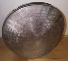 Vase déco rond argenté - Diamètre 30cm