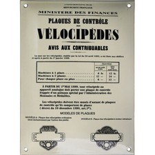 Plaque émaillée :  CONTRÔLE