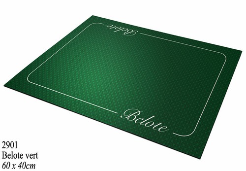 Tapis carte jouer belote - tapis, a