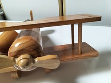 Rétro Avion Biplan 4 Kids Bois Biplane 2 Etages LAMPE  LUSTRE LUMINAIRE Suspendu