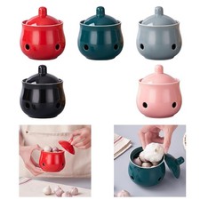 Pot à ail avec couvercle pour garder vos gousses d'ail fraîches sur le