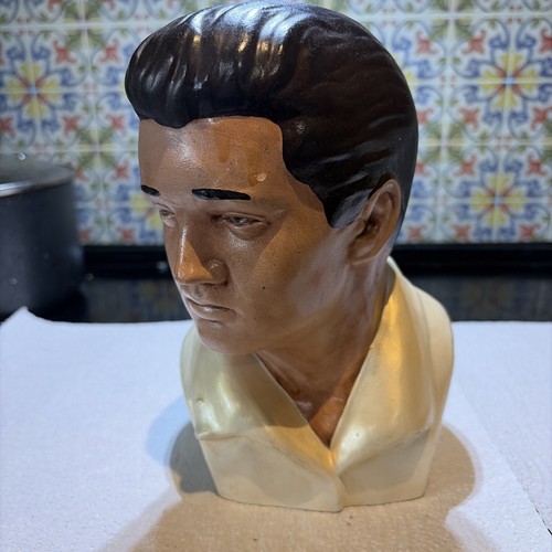 Elvis presley bust ceramic - elvis,