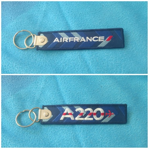 Porte clé brodé avion - porte, flamme