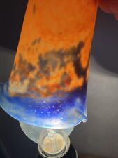 tulipe 1900/40 Rare Lot  2 Pâte Verre NOVERDY Art Nouveau No Lustre Muller Daum