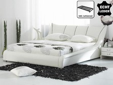 Design Cuir Véritable Lit