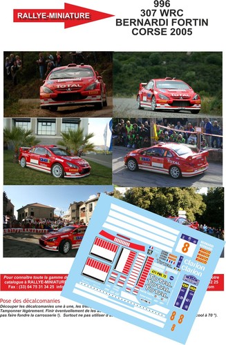 Decals ref 0996 peugeot - decals, 1/43