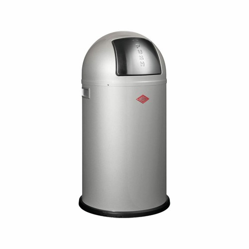 Wesco poubelle pushboy - poubelle, argent