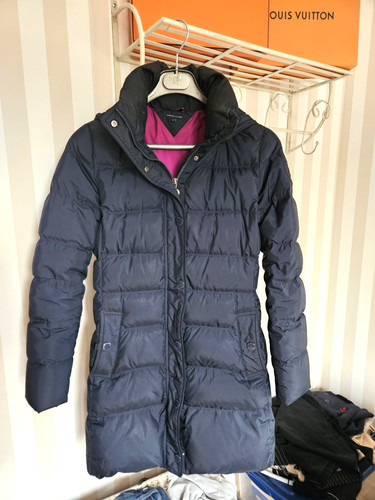 Doudoune longue bleu tommy - longue, m