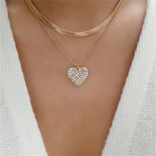 Collier doré pendentif - ✨,