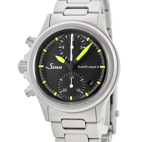 Chronographe noir sinn 356 - chronographe,