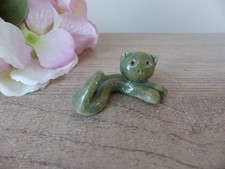 Figurine chat céramique - figurine, en