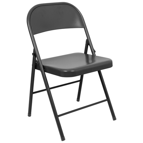 Noir mat chaise - 1x,