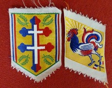 2 Insignes tissu Patriotiques