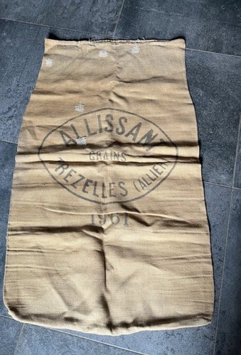 Ancien grand sac jute moulin