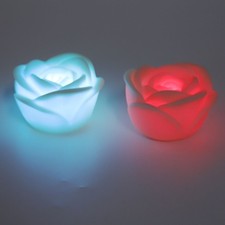 4 Pcs LED Rose Bougie Lumière