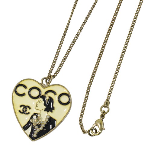 Collier chanel coeur - collier,