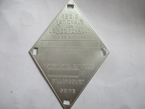 Panneau type renault bouclier - renault,