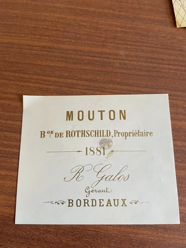 Etiquette château mouton - château,