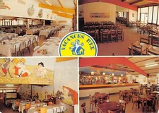 CPSM 34 CAP D'AGDE LE VILLAGE VACANCES P.T.T. SALLES DE RESTAURANT BIBERONNERIE