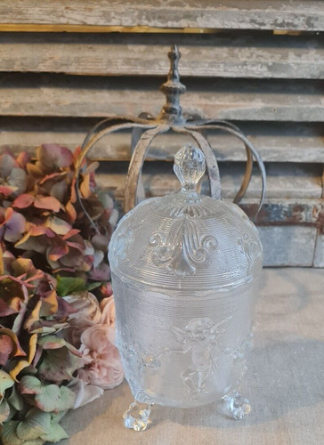 Ancienne bonbonniere verre - ancienne,