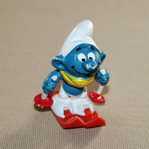 Figurine schtroumpf skieur - figurine,